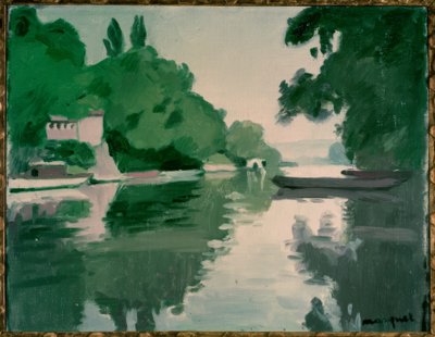 Landskab ved Chenevières af Albert Marquet