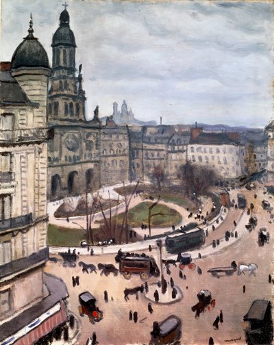Place de la Trinité i Paris, 1911. af Albert Marquet