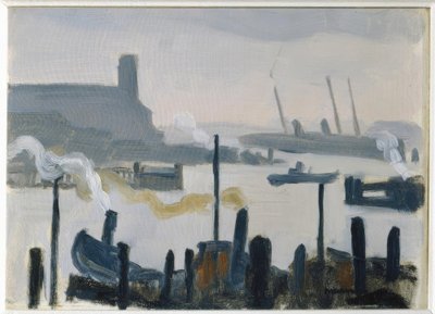 Hamborgs havn af Albert Marquet