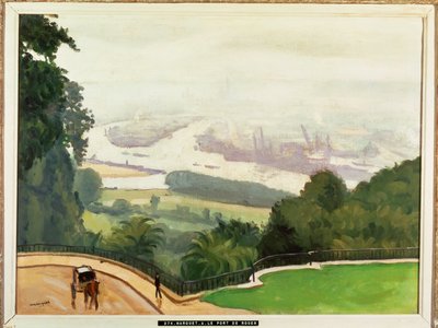 Rouen havn (maleri på lærred) af Albert Marquet