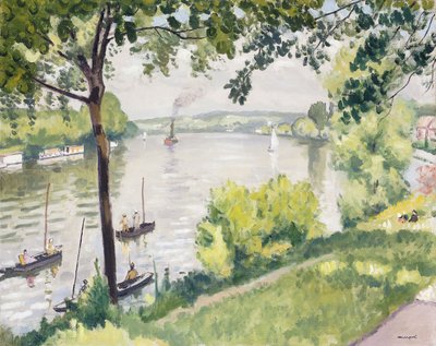 The Banks of Triel (Slæbebåden); Berge a Triel (Slæbebåden) af Albert Marquet