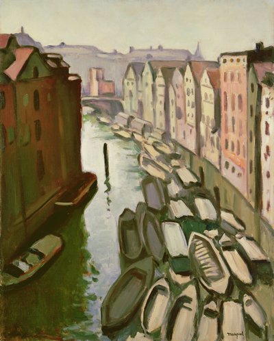Havnen i Hamborg af Albert Marquet