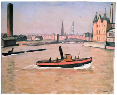 Hamborgs havn, 1909. af Albert Marquet