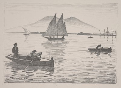 Napoli Havn af Albert Marquet