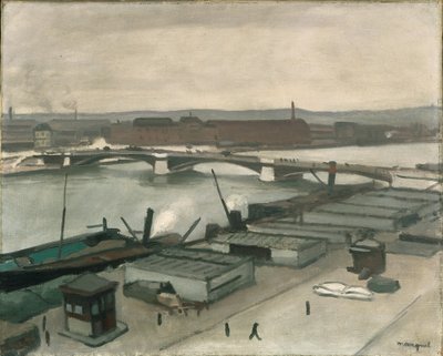 Kajerne i Rouen af Albert Marquet