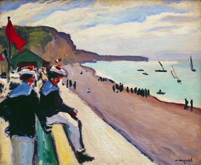 Stranden i Fecamp af Albert Marquet
