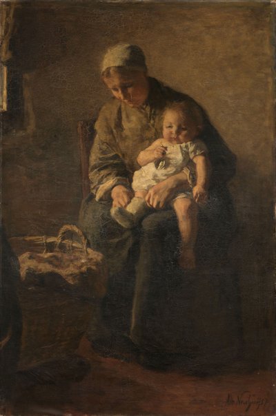 En mor med sit barn af Albert Neuhuys