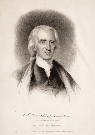 Charles Carroll fra Carrollton, Maryland, 1832. af Albert Newsam