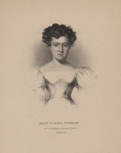Miss Clara Fisher, litho af C.G. Børn, 1830 af Albert Newsam