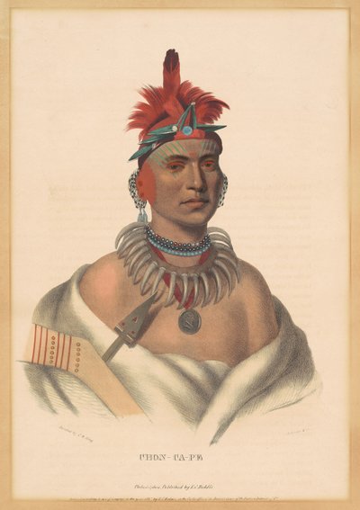 Chon-Ca-Pe af Albert Newsam, after Henry Inman, after Charles Bird King