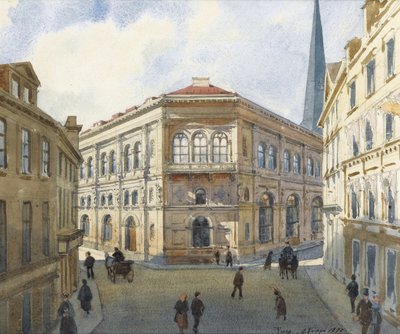 Udsigt over Riga-børsen af Albert Nikolaevich Benois
