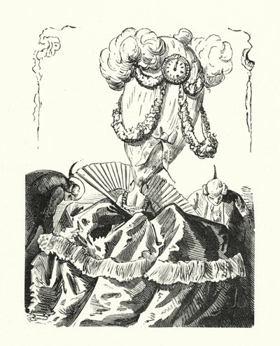 Absurd kvindefrisure af Albert Robida