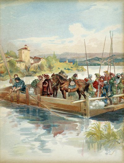 Charles IV af Bourbon (greve dengang hertug af Vendome af Albert Robida