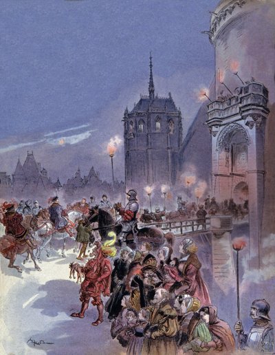 Karl V og Frans I af Albert Robida