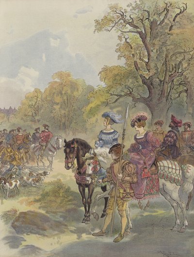 Kongelig jagt af Albert Robida