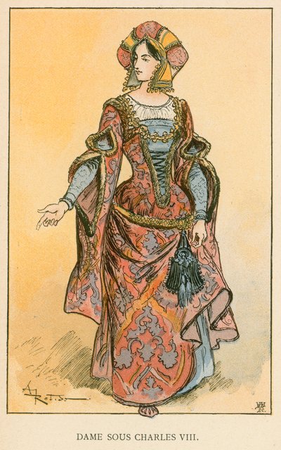 Lady Under Charles VIII af Albert Robida