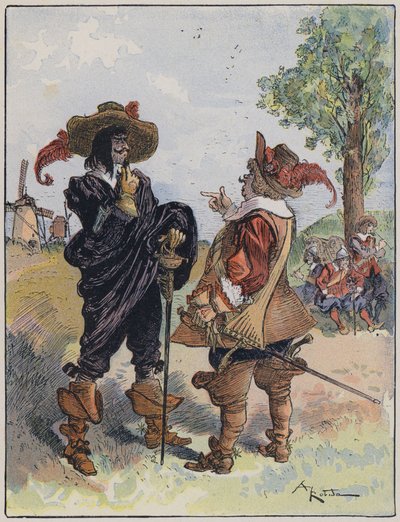 Illustration for Le Capitaine Bellormeau by and illustrated by A Robidadani af Albert Robida