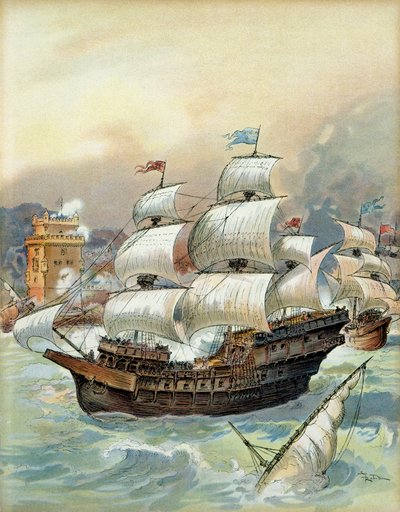 Jean Angos flåde (eller Angot af Albert Robida