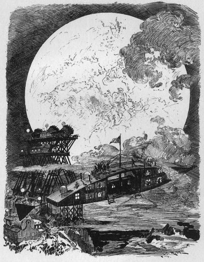 Space Conquete: Journey to the Moon af Albert Robida