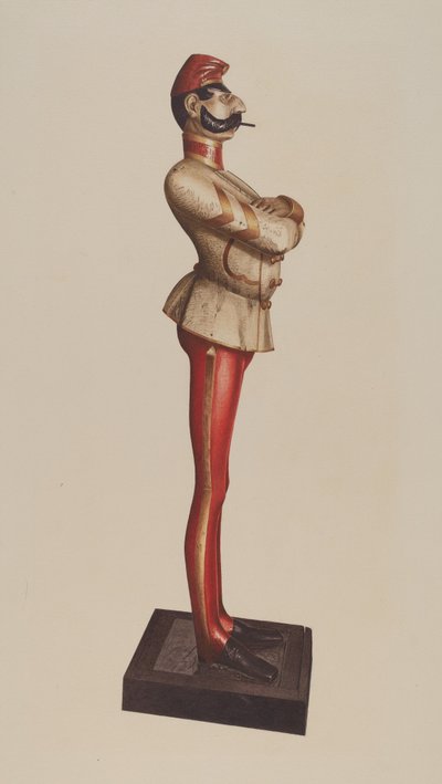 Cigarbutik figur af Albert Ryder