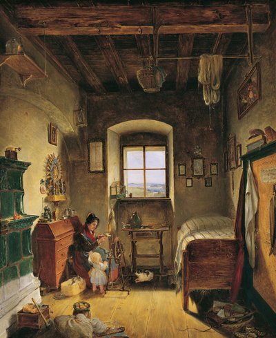Landwehr-mandens enke (Bauernstube) af Albert Schindler
