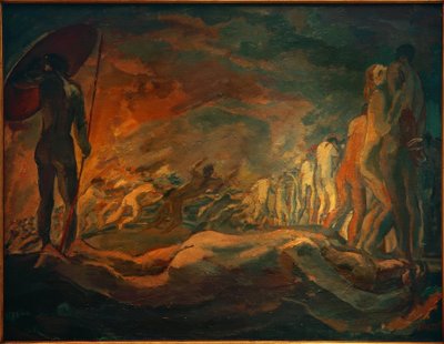 Jeremias ligger på jorden af Albert Weisgerber