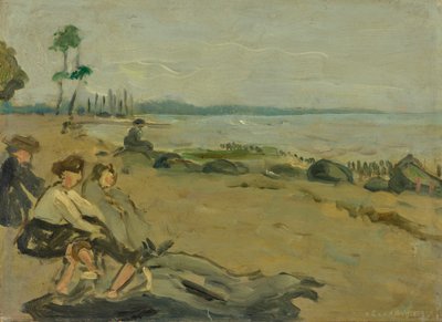 Badestrand af Albert Weisgerber