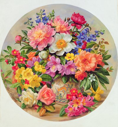 A405C Haveblomster i juli af Albert Williams