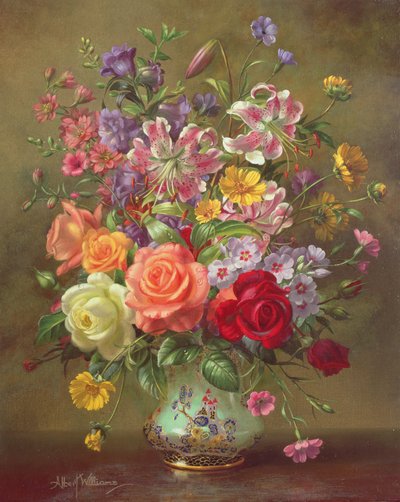 AB316 A Summer Floral Arrangement, 1996 af Albert Williams