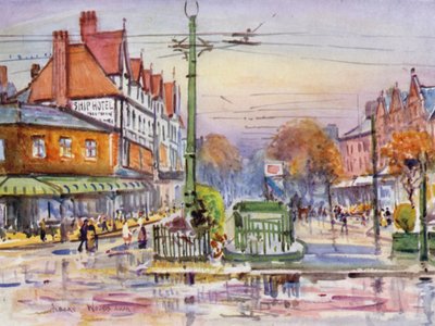 Lytham (farve litho) af Albert Woods