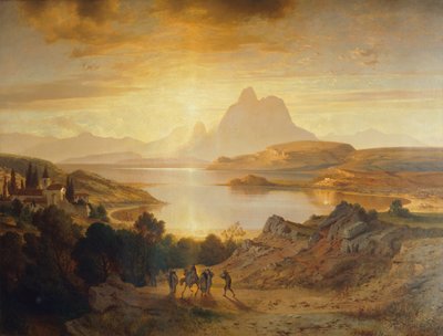 Lugano søen af Albert Zimmermann