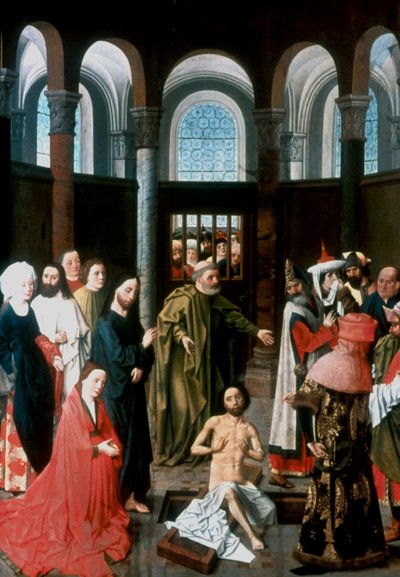 The Raising of Lazarus, midten af det 15. århundrede af Albert van Ouwater