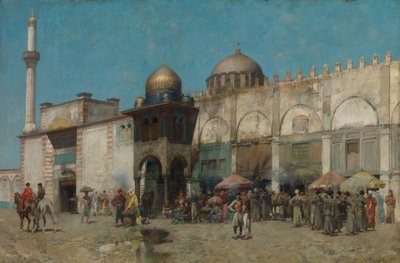 En moske, 1886. af Alberto Pasini