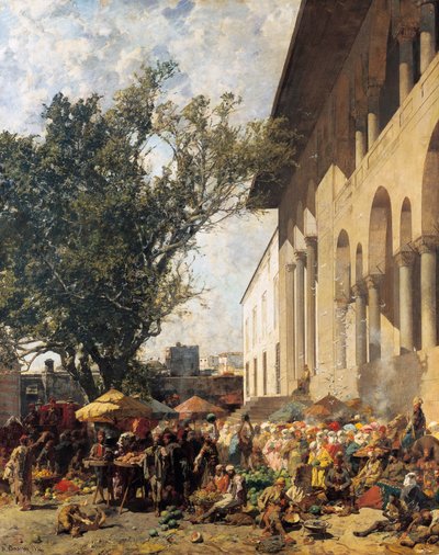 Marked i Konstantinopel af Alberto Pasini