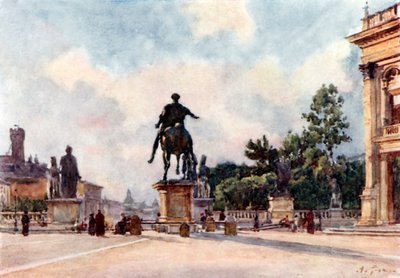 Bronzestatue af Marcus Aurelius på Capitol af Alberto Pisa