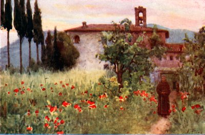 Klosterhaven i San Cosimato, Vicovaro af Alberto Pisa