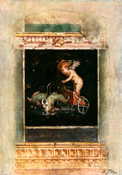 Dekorativt panelbillede fra House of the Vettii af Alberto Pisa