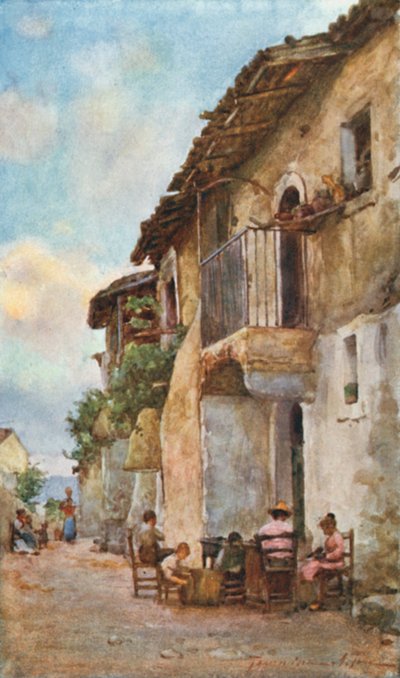 Gamle huse, Taormina af Alberto Pisa