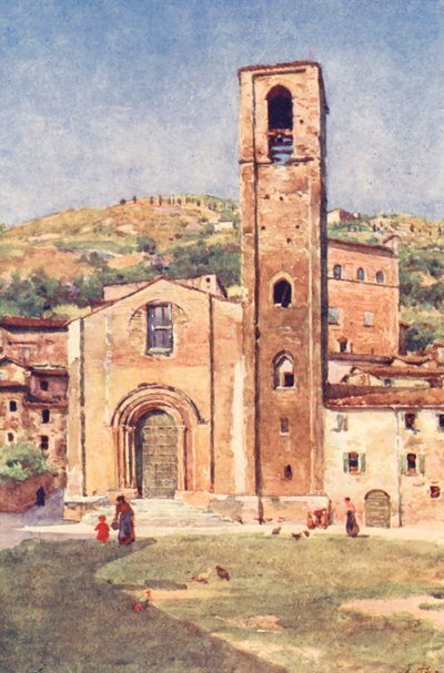 Johannes Døberen, Gubbio (farvelitografi) af Alberto Pisa