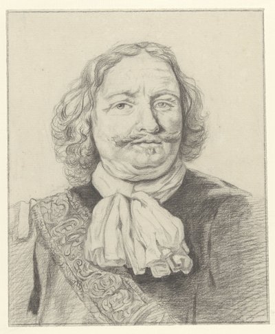 Portræt af Egbert Meussen Kortenaer af Albertus Brondgeest