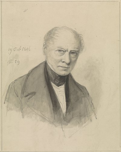 Selvportræt af Albertus Brondgeest