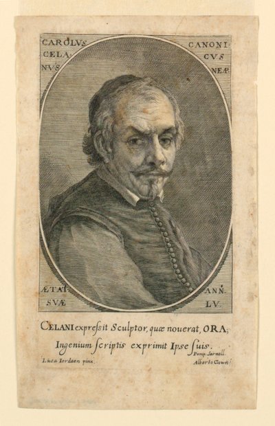 Portræt af Charles Celanus (Celani) af Albertus Clouwet