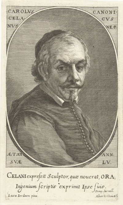 Portræt af Carolus Celanus af Albertus Clouwet