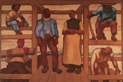 De levende af Albin Egger Lienz