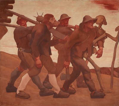 Dødedansen fra Anno Nine af Albin Egger Lienz