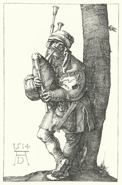 Sækkepibe af Albrecht (after) Durer or Duerer