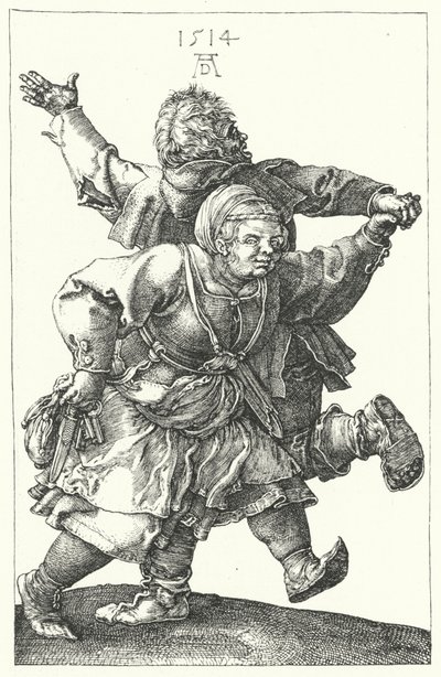 Bondepar danser af Albrecht (after) Durer or Duerer