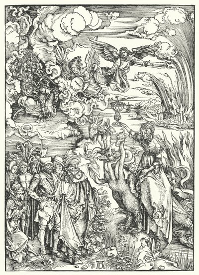 Babylons hore (gravering) af Albrecht (after) Durer or Duerer