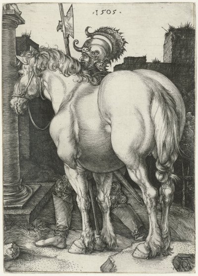 Den store hest af Albrecht (after) Durer or Duerer
