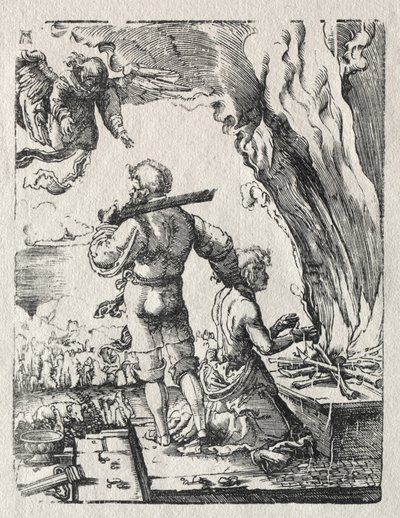 Abrahams Offer, ca. 1520. af Albrecht Altdorfer